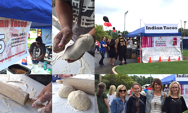 Here is a collage of photos from last year's R.K. Black Indian Taco fundraiser for the Central Oklahoma Heart Walk. 